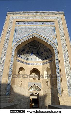 Uzbekistan, Khiva, Kutlimurodinok Madrasah View Large Photo Image Stock Photograph - Uzbekistan, Khiva, Kutlimurodinok Madrasah. Fotosearch