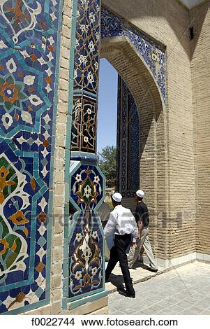 Uzbekistan, Samarkand, Gur-e Amir Mausoleum, former madrasah gate View Large Photo Image Picture - Uzbekistan, Samarkand, Gur-e Amir Mausoleum, former madrasah gate. Fotosearch