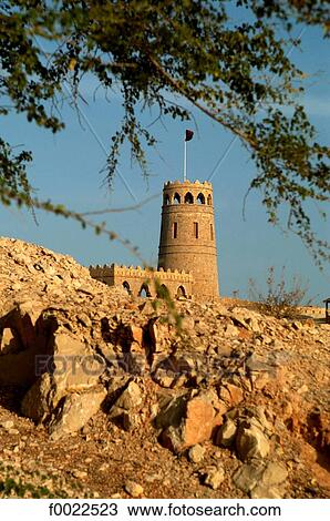 Stock Image - Oman, Al Sawadi, the fort. Fotosearch