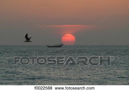 Oman, Ras Al Jinz, Turtle Beach, sunset View Large Photo Image Stock Photo - Oman, Ras Al Jinz, Turtle Beach, sunset. Fotosearch