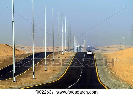 United Arab Emirates, Dubai, road View Large Photo Image Stock Photo - United Arab Emirates, Dubai, road. Fotosearch