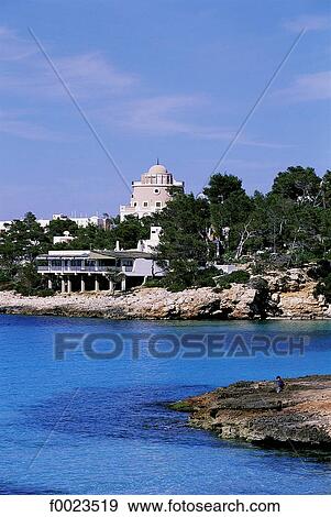 Spain, Balearic Islands, Ibiza, Es Cubells View Large Photo Image Stock Photo - Spain, Balearic Islands, Ibiza, Es Cubells. Fotosearch