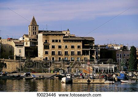 Spain, Balearic Islands, Majorca, Palma de Majorca, port and cathedral View Large Photo Image Stock Photograph - Spain, Balearic Islands, Majorca, Palma de Majorca, port and cathedral. Fotosearch