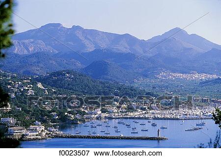 Spain, Balearic Islands, Majorca, Port Andratx View Large Photo Image Stock Photo - Spain, Balearic Islands, Majorca, Port Andratx . Fotosearch