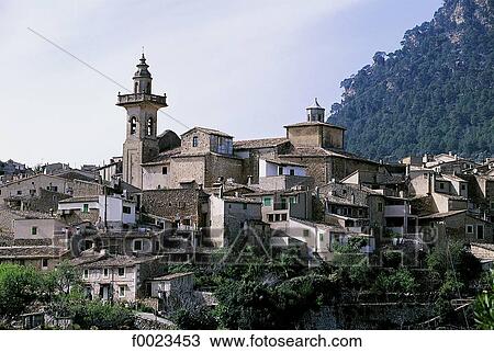 Spain, Balearic Islands, Majorca, Valldemossa View Large Photo Image Stock Image - Spain, Balearic Islands, Majorca, Valldemossa. Fotosearch