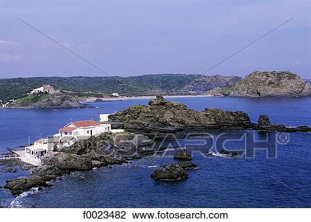 Spain, Balearic Islands, Minorca, Cala Mesquida View Large Photo Image Stock Image - Spain, Balearic Islands, Minorca, Cala Mesquida. Fotosearch
