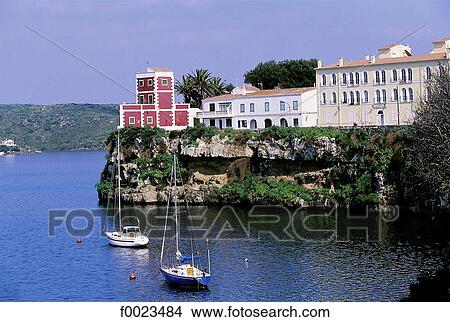 Spain, Balearic Islands, Minorca, Es Castell View Large Photo Image Picture - Spain, Balearic Islands, Minorca, Es Castell. Fotosearch