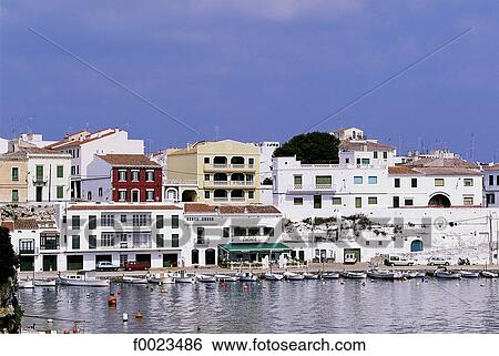 Spain, Balearic Islands, Minorca, Es Castell, port View Large Photo Image Stock Photograph - Spain, Balearic Islands, Minorca, Es Castell, port. Fotosearch