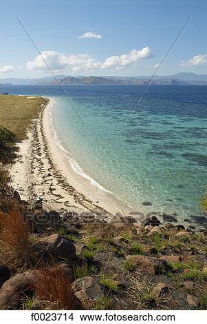 Indonesia, Flores, Labuanbajo bay, Pulau Sebolan, beach View Large Photo Image Picture - Indonesia, Flores, Labuanbajo bay, Pulau Sebolan, beach. Fotosearch
