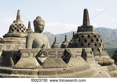 Indonesia, Java, Borobudur Temple View Large Photo Image Stock Image - Indonesia, Java, Borobudur Temple. Fotosearch