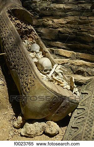 Stock Photography - Indonesia, Sulawesi, Tana Toraja, Kete Kesu, Torajan cemetery, bones. Fotosearch