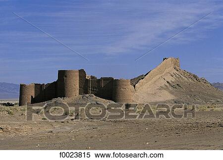 Iran, Dasht-e Kavir desert, caravan-saray View Large Photo Image Stock Photography - Iran, Dasht-e Kavir desert, caravan-saray. Fotosearch