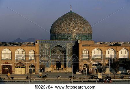 Iran, Esfahan, Sheikh Lotfollah Mosque View Large Photo Image Picture - Iran, Esfahan, Sheikh Lotfollah Mosque. Fotosearch