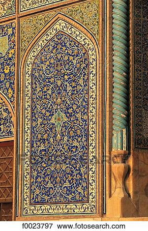 Iran, Esfahan, Sheikh Lotfollah Mosque, mosaics View Large Photo Image Stock Photo - Iran, Esfahan, Sheikh Lotfollah Mosque, mosaics. Fotosearch
