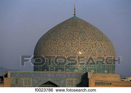 Iran, Esfahan, Sheikh Lotfollah Mosque, dome View Large Photo Image Stock Photograph - Iran, Esfahan, Sheikh Lotfollah Mosque, dome. Fotosearch