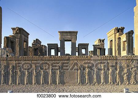 Iran, Fars, Persepolis, Palace of Darius, low relief detail View Large Photo Image Stock Image - Iran, Fars, Persepolis, Palace of Darius, low relief detail. Fotosearch