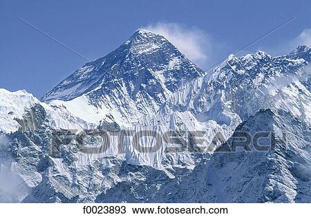 Nepal, Everest View Large Photo Image Stock Image - Nepal, Everest. Fotosearch