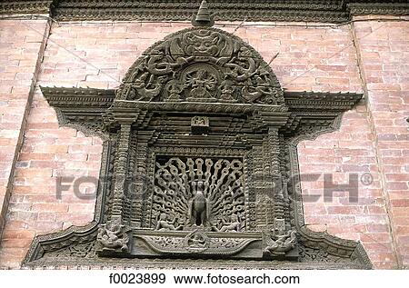 Nepal, Kathmandu, Kumari House, sculpted window View Large Photo Image Stock Photo - Nepal, Kathmandu, Kumari House, sculpted window. Fotosearch