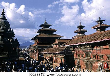 Nepal, Patan, Durbar Square and Royal Palace View Large Photo Image Stock Image - Nepal, Patan, Durbar Square and Royal Palace. Fotosearch