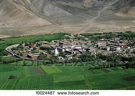 China, Tibet, general view of Samye Monastery View Large Photo Image Stock Photo - China, Tibet, general view of Samye Monastery. Fotosearch