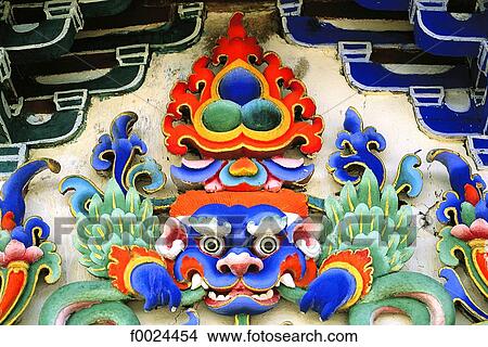 China, Tibet, Gyantse, the Kumbum, entrance detail View Large Photo Image Picture - China, Tibet, Gyantse, the Kumbum, entrance detail. Fotosearch
