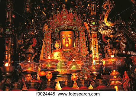 China, Tibet, Lhasa, Jokhang Monastery, statue of Jowo Sakyamuni View Large Photo Image Stock Photography - China, Tibet, Lhasa, Jokhang Monastery, statue of Jowo Sakyamuni. Fotosearch