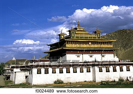 Stock Photo - China, Tibet, Samye Monastery. Fotosearch