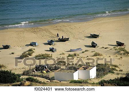 Stock Image - Morocco, Ksar-es-Sghir area, Dalia Beach. Fotosearch
