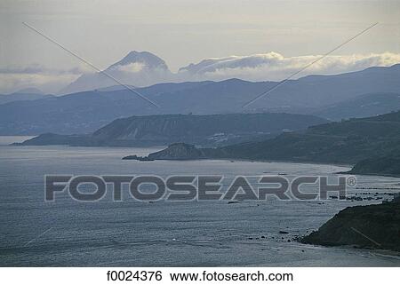 Stock Photograph - Morocco, Tangier area, Strait of Gibraltar. Fotosearch