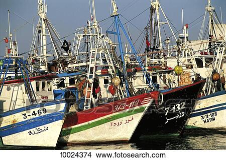 Morocco, Tangier, fishing port, boats View Large Photo Image Picture - Morocco, Tangier, fishing port, boats. Fotosearch