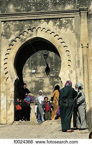 Morocco, Tangier, medina, Bab el-Assa Gate View Large Photo Image Stock Photo - Morocco, Tangier, medina, Bab el-Assa Gate. Fotosearch