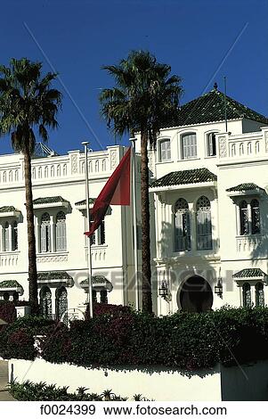 Morocco, Tangier, Royal Palace View Large Photo Image Stock Photo - Morocco, Tangier, Royal Palace. Fotosearch