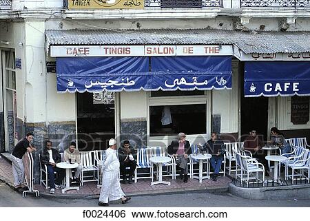 Morocco, Tangier, the Petit Socco, cafe terrace View Large Photo Image Stock Photograph - Morocco, Tangier, the Petit Socco, cafe terrace. Fotosearch