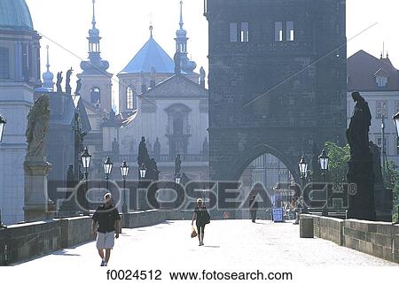 Czech Republic, Prague, Charles Bridge and Old Town Bridge Tower View Large Photo Image Stock Image - Czech Republic, Prague, Charles Bridge and Old Town Bridge Tower. Fotosearch
