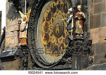 Czech Republic, Prague, city hall, Astronomical clock View Large Photo Image Stock Image - Czech Republic, Prague, city hall, Astronomical clock. Fotosearch