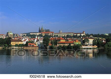 Czech Republic, Prague, general view View Large Photo Image Stock Photo - Czech Republic, Prague, general view. Fotosearch