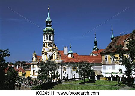 Stock Image - Czech Republic, Prague, Loreta Church. Fotosearch