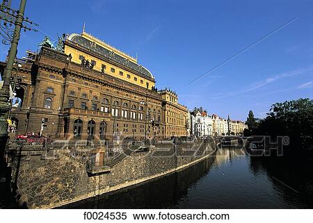Czech Republic, Prague, National Theatre View Large Photo Image Stock Photography - Czech Republic, Prague, National Theatre. Fotosearch