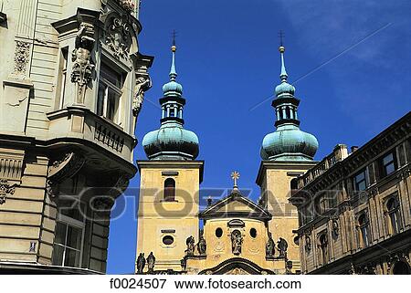 Stock Photo - Czech Republic, Prague, Saint Havel Church. Fotosearch