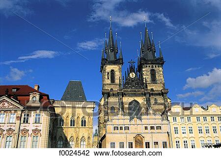 Czech Republic, Prague, Staromestske Namesti Square, Church of Our Lady Before Tyn View Large Photo Image Stock Image - Czech Republic, Prague, Staromestske Namesti Square, Church of Our Lady Before Tyn. Fotosearch
