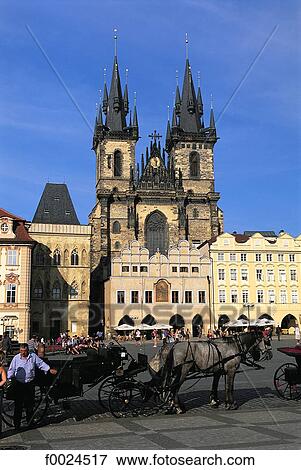 Czech Republic, Prague, Staromestske Namesti Square, Church of Our Lady Before Tyn View Large Photo Image Stock Photo - Czech Republic, Prague, Staromestske Namesti Square, Church of Our Lady Before Tyn. Fotosearch
