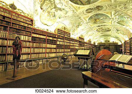 Czech Republic, Prague, Strahov Library View Large Photo Image Picture - Czech Republic, Prague, Strahov Library. Fotosearch