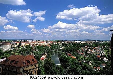 Czech Republic, Tàbor, general view View Large Photo Image Stock Photo - Czech Republic, Tàbor, general view. Fotosearch