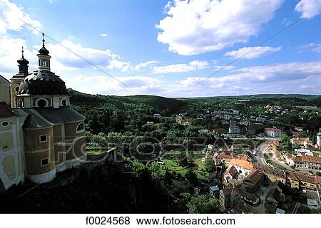Czech Republic, Vranov, general view from the castle View Large Photo Image Stock Photo - Czech Republic, Vranov, general view from the castle. Fotosearch