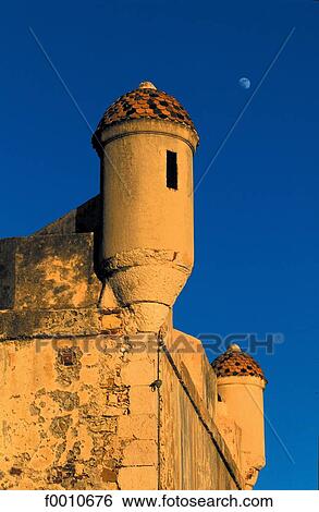Stock Photograph - France, French Riviera, Menton, fortress. Fotosearch