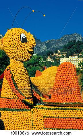 Stock Photography - France, French Riviera, Menton, Lemon Festival. Fotosearch