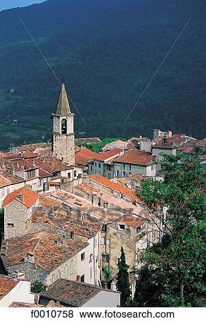 Stock Photo - France, Provence, mountain village. Fotosearch
