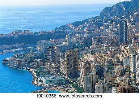 Principality of Monaco, general view View Large Photo Image Stock Photograph - Principality of Monaco, general view. Fotosearch