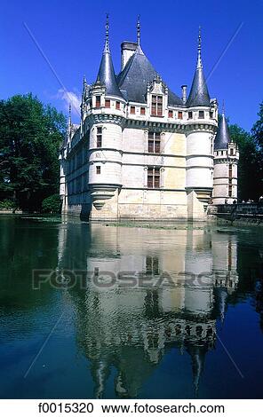 France, Touraine, Azay le Rideau, castle View Large Photo Image Stock Image - France, Touraine, Azay le Rideau, castle. Fotosearch