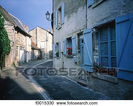 France, Touraine, Azay le Rideau, lane View Large Photo Image Stock Image - France, Touraine, Azay le Rideau, lane. Fotosearch